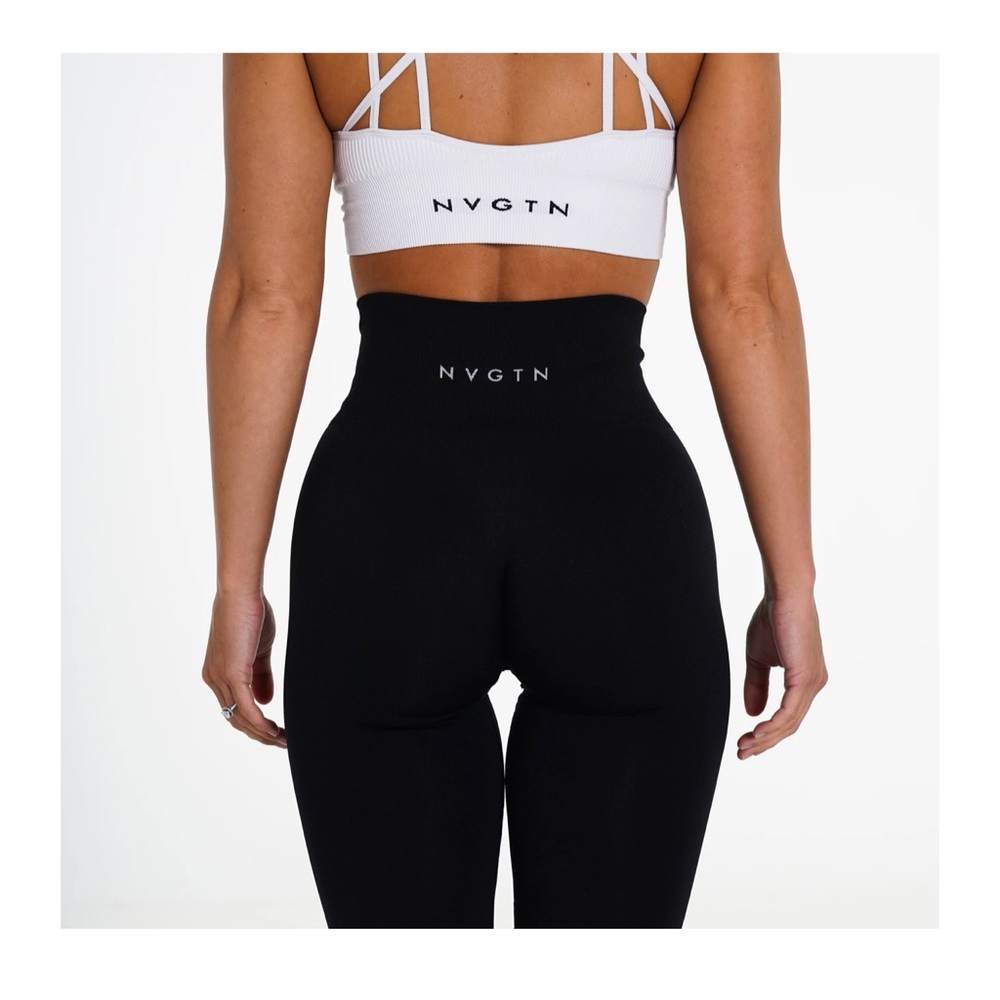 NVTGN Black Solid Seamless Leggings